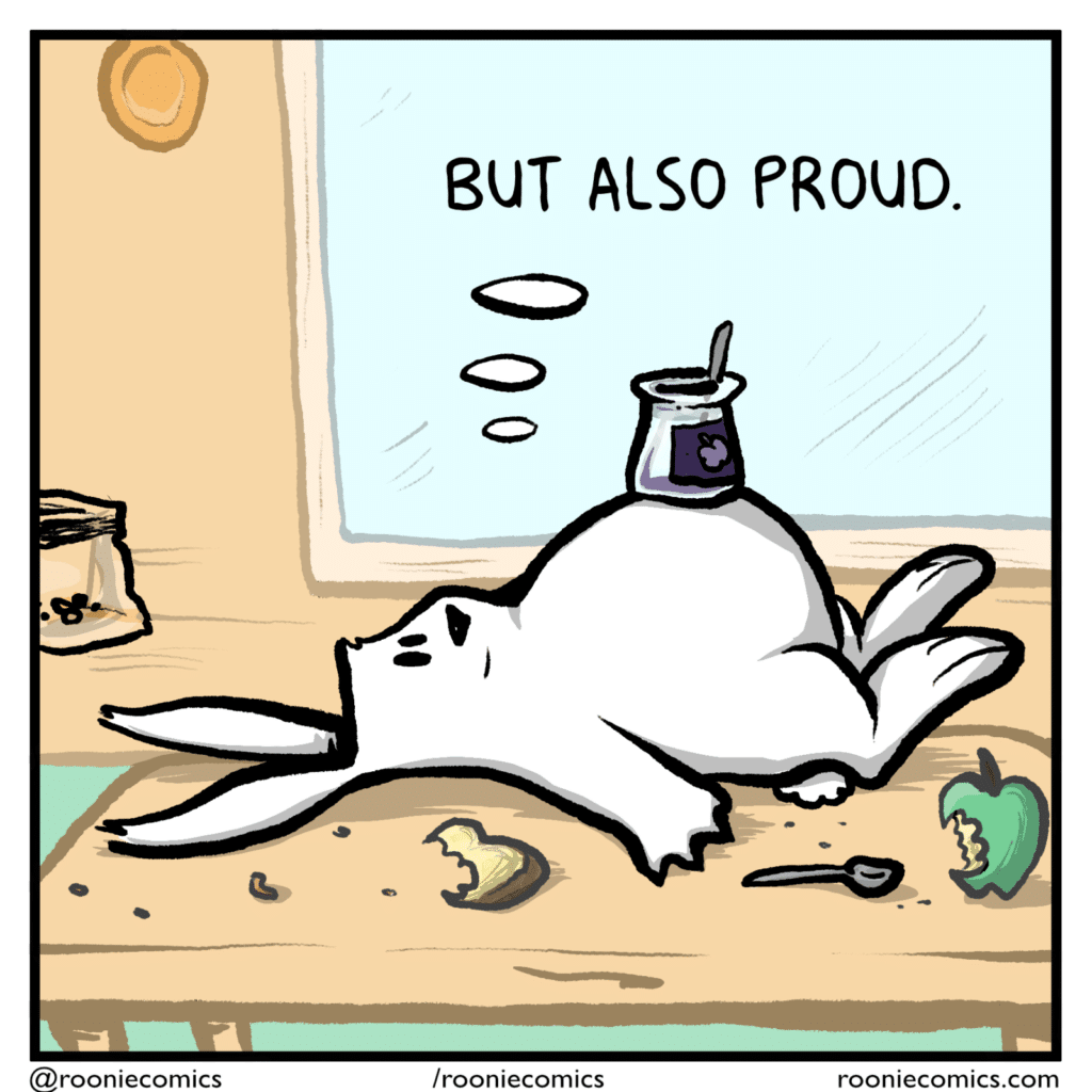 RABBIT (thinking): But also proud.