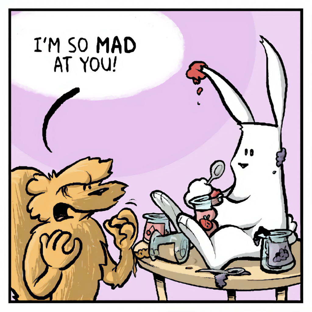 SQUIRREL: I'm so MAD at you!
