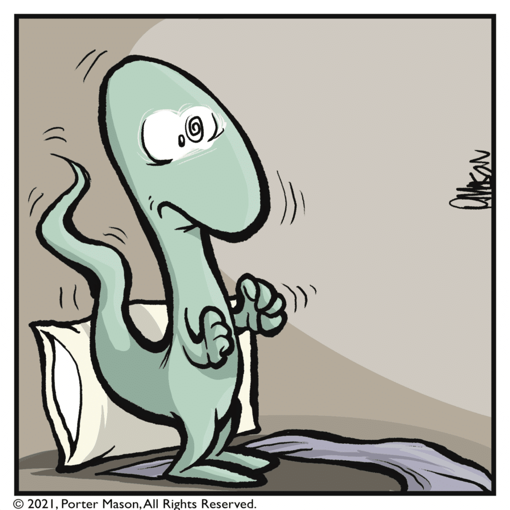 A pause while a skink vibrates with anxiety.