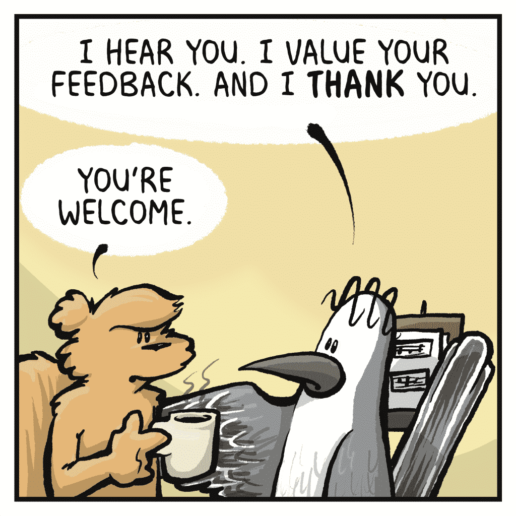 SHELKEY: I hear you. I value your feedback. And I THANK you.
FLYNN: You're welcome.