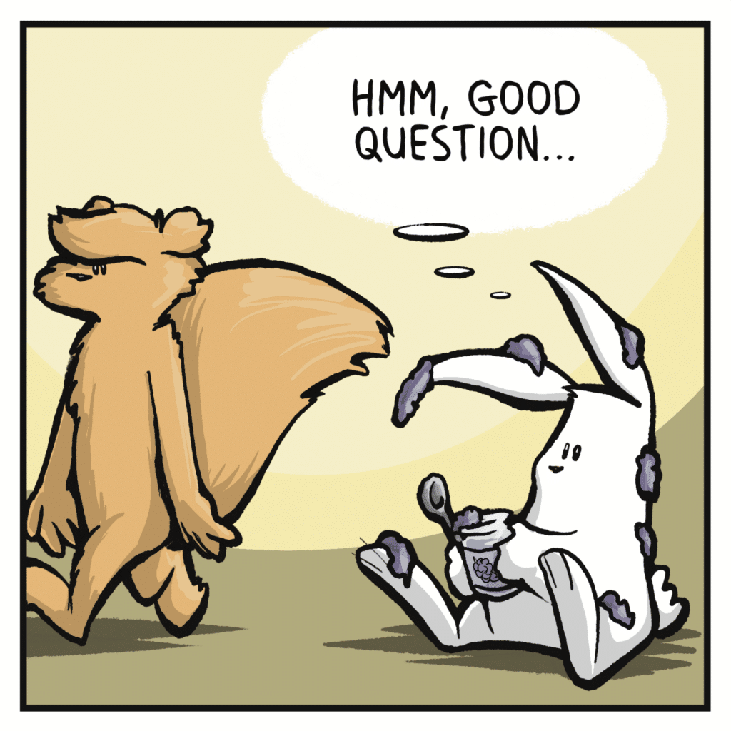 RABBIT (thinking): Hmm, good question...