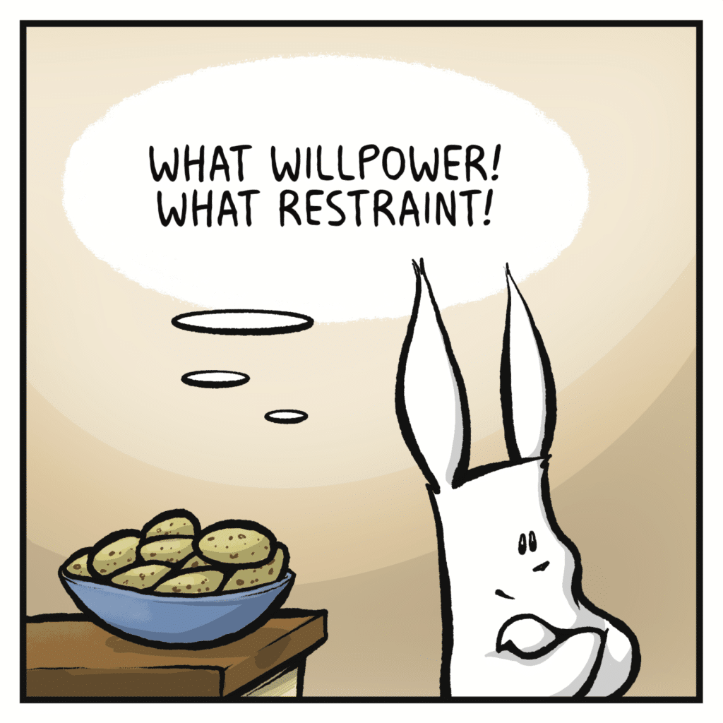 RABBIT: ((What willpower! What restraint!))