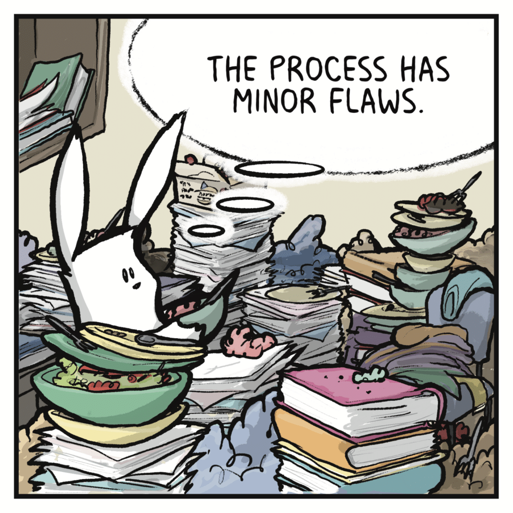 RABBIT: The process has minor flaws.