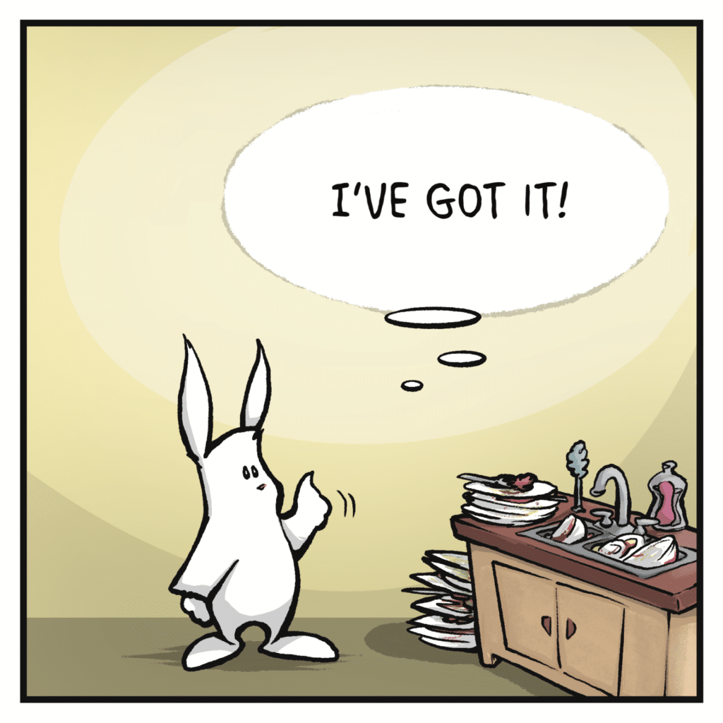 RABBIT: I've got it!