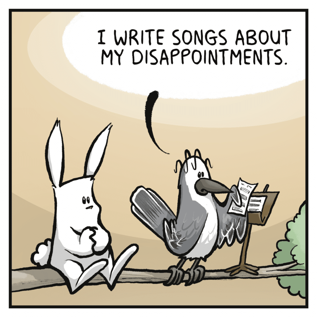 BIRD: I write songs about my disappointments.