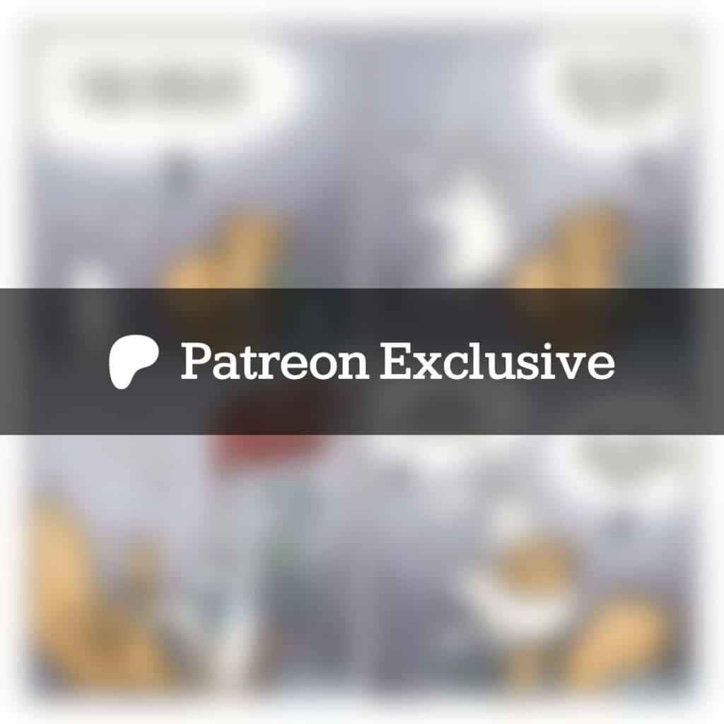 The comic "Snuggles": a Patreon exclusive