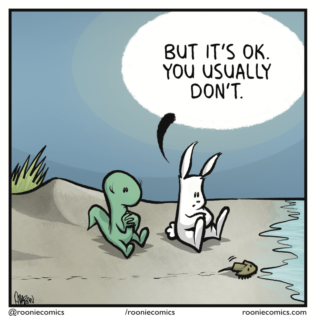 RABBIT: But it's OK. You usually don't.