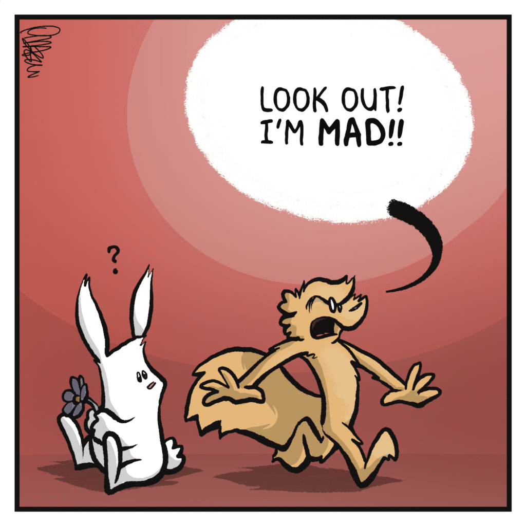 SQUIRREL: Look out! I'm MAD!!