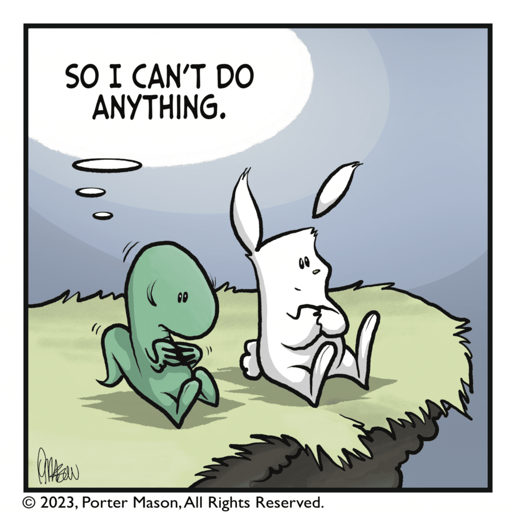 LIZARD (thinking): So I can't do anything.