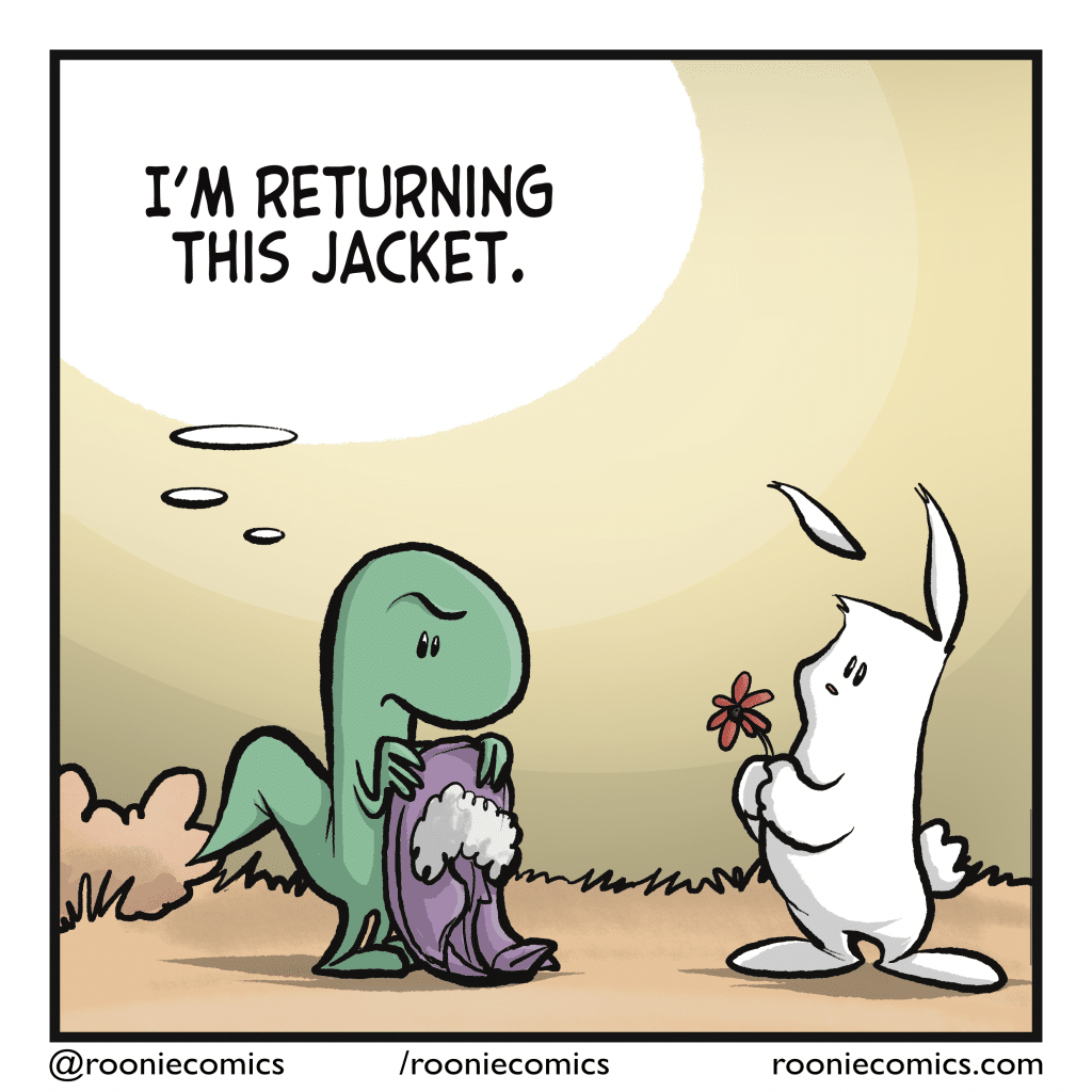 LIZARD (thinking): I'm returning this jacket.