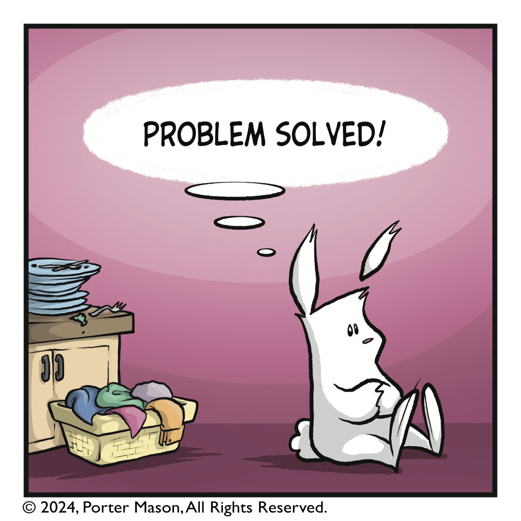 RABBIT (thinking): Problem solved!
