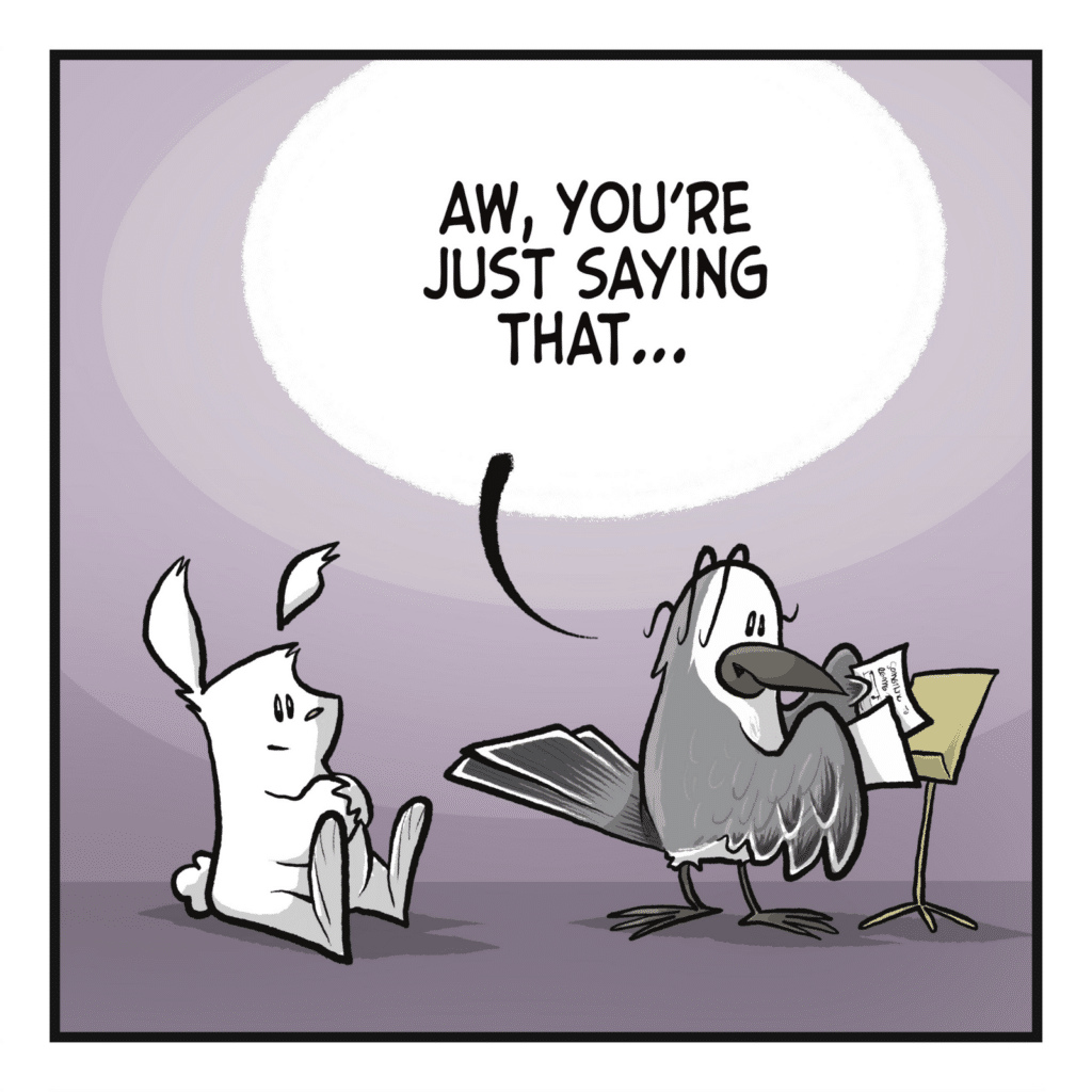 BIRD: Aw, you're just saying that...